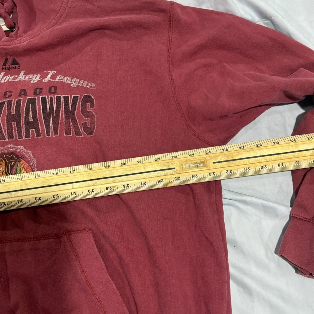 Vintage Majestic Chicago Blackhawks Pullover Hoodie Mens Xl? - Picture 7 of 9